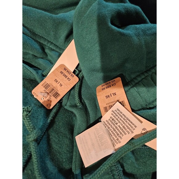 Victorias Secret VS PINK Outfit Campus Sweats Set Garnett Green XL Hoodie Jogger - Picture 8 of 9